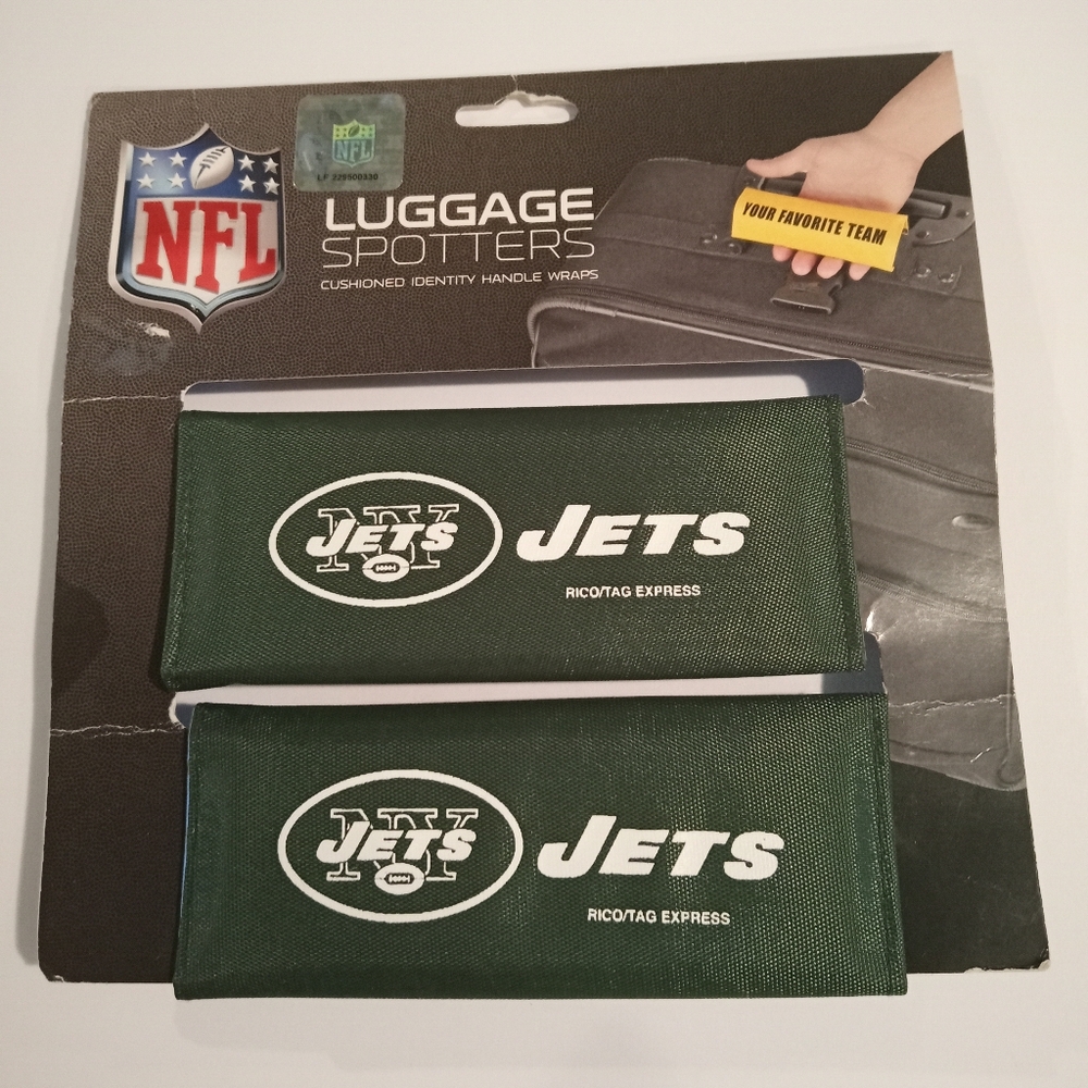 NEW NFL Jets Official Luggage Spotters Cushioned Universal Tight Fitting Padded